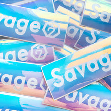 Load image into Gallery viewer, Savage7 Vinyl Holographic Sticker
