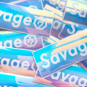 Savage7 Vinyl Holographic Sticker